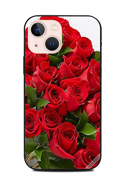 Covernex غطاء حماية لجهاز آبل آيفون 13 ميني، باقة من الورود الحمراء