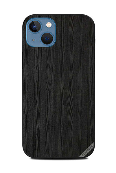 Covernex غطاء حماية لهاتف Apple iPhone 13 بنمط خشبي أسود