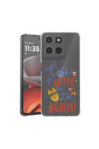 bestcase Carcasă antișoc pentru Motorola Moto G86 cu design Beach, 2052061 AS...