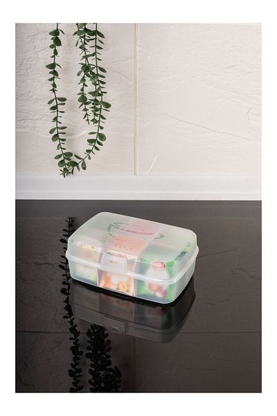 Righton 6 Compartments Tea Box with Lock Lid Tea Bag Herbal Tea Storage Container - Jewelry Accessory Organizer