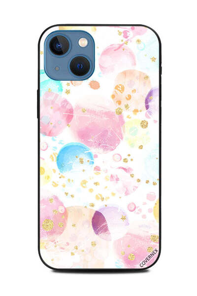 Covernex غطاء حماية لهاتف Apple iPhone 13 بألوان الطلاء ونقاط ذهبية لامعة