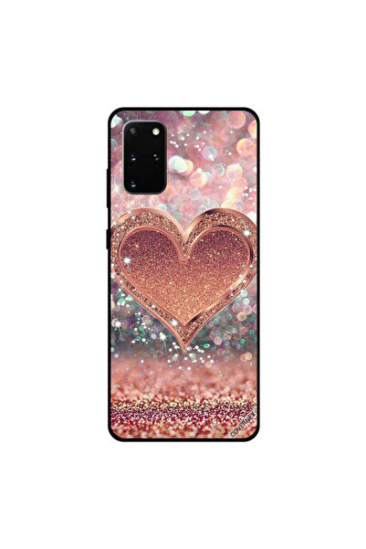 Covernex غطاء حماية سامسونج جالكسي S20 بلس بتصميم قلب ذهبي لامع