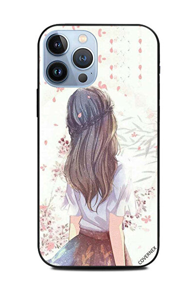 Covernex غطاء حماية لهاتف Apple iPhone 13 Pro Max فتاة لطيفة في تفكير عميق