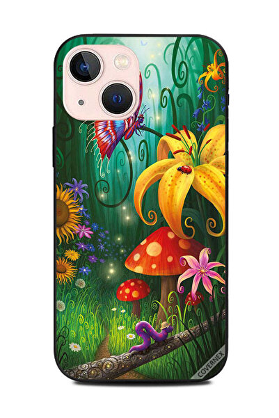 Covernex غطاء حماية لهاتف أبل آيفون 13 ميني، حشرات لطيفة في حديقة الزهور