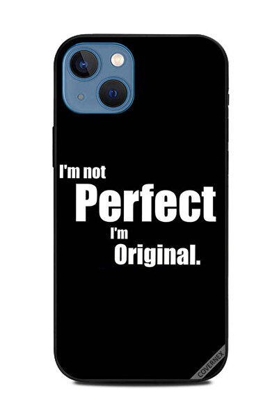 Covernex غطاء حماية لهاتف Apple iPhone 13 أنا لست مثاليًا أنا أصلي