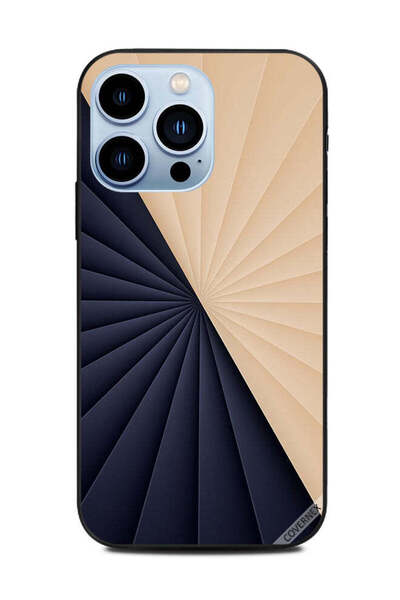 Covernex غطاء حماية لهاتف Apple iPhone 13 Pro بنمط دوار كريمي وأسود