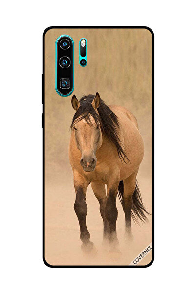 Covernex غطاء حماية لهاتف هواوي P30 Pro سباق الخيل البني