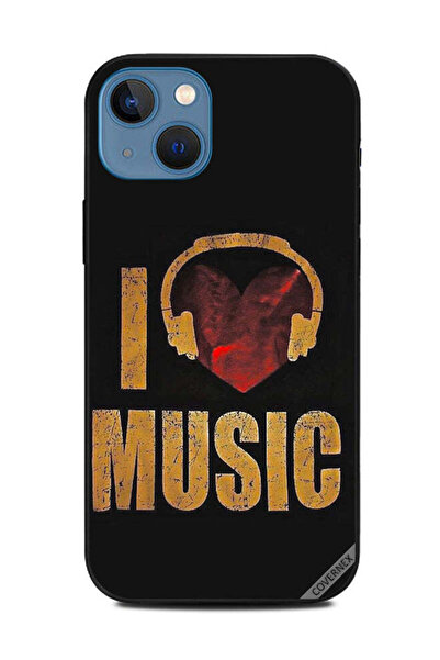 Covernex غطاء حماية لهاتف Apple iPhone 13 Vintage I Love Music