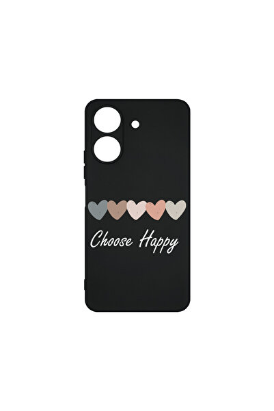 bestcase ® Husă Slim Silicon pentru Xiaomi Redmi 13C 4G, Choose Happy, 173618...