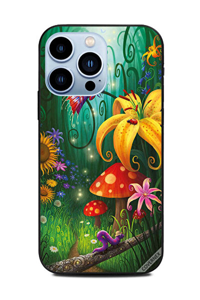 Covernex غطاء حماية لهاتف أبل آيفون 13 برو - حشرات لطيفة في حديقة الزهور