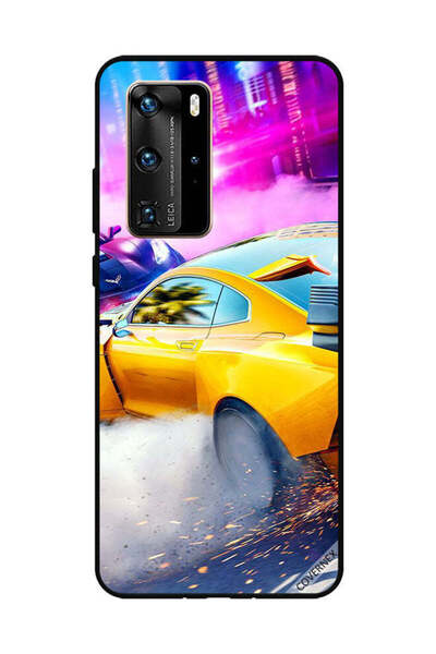 Covernex غطاء حماية لهاتف هواوي بي 40 برو - سيارة صفراء