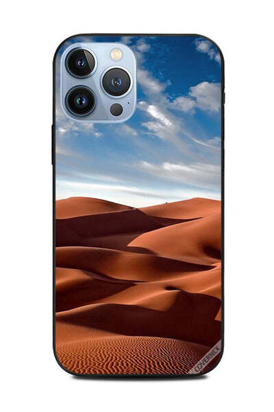 Covernex غطاء حماية لهاتف أبل آيفون 13 برو ماكس - صحراء وغيوم في سماء زرقاء