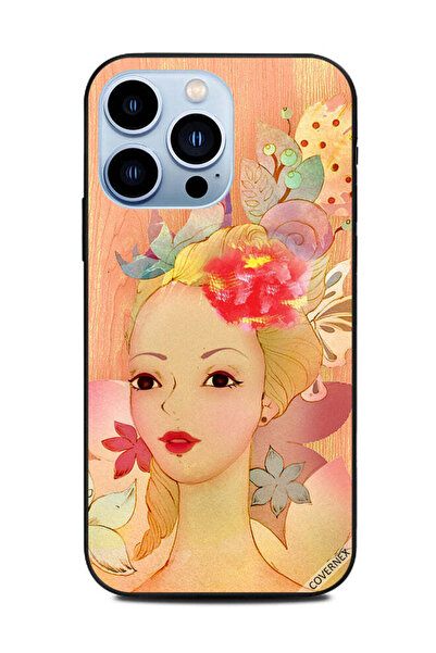 Covernex غطاء حماية لهاتف Apple iPhone 13 Pro فتاة باللون الخوخي