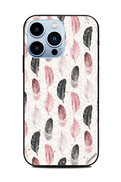 Covernex غطاء حماية لهاتف Apple iPhone 13 Pro - ريش الخوخ الأسود