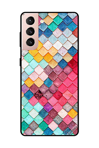 Covernex غطاء حماية لهاتف سامسونج جالاكسي S21 بلس بنمط مربع ماسي