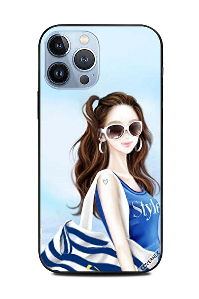 Covernex غطاء حماية لهاتف Apple iPhone 13 Pro Max - نمط قميص أزرق