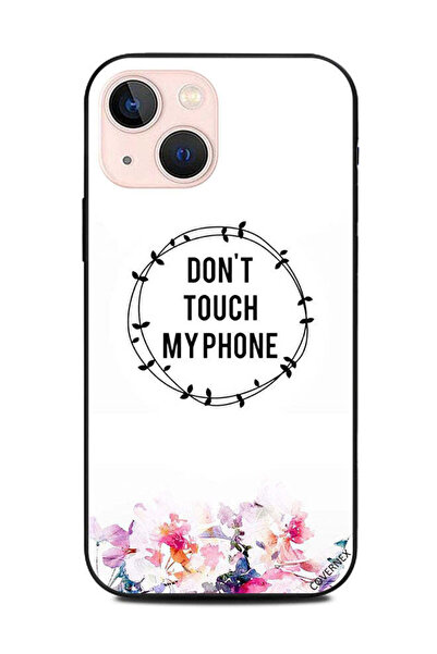 Covernex غطاء حماية لهاتف Apple iPhone 13 Mini - زهور لا تلمس هاتفي