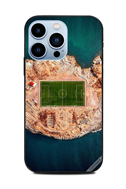 Covernex غطاء حماية لهاتف Apple iPhone 13 Pro ملعب كرة قدم في منتصف البحر