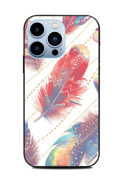 Covernex غطاء حماية لهاتف Apple iPhone 13 Pro - ريش ملون