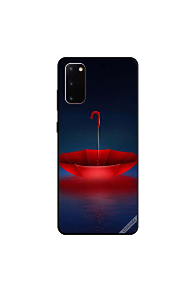 Covernex غطاء حماية لهاتف سامسونج جالكسي S20 بمظلة حمراء جميلة