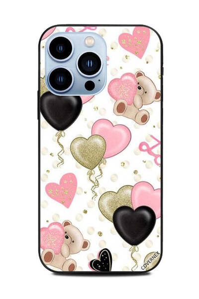 Covernex غطاء حماية لهاتف Apple iPhone 13 Pro - بيرة وقلوب