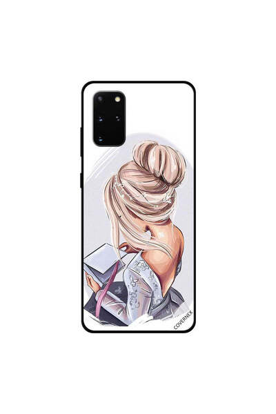 Covernex غطاء حماية لهاتف سامسونج جالاكسي S20 بلس، فتاة تنظر إلى فن الكتاب
