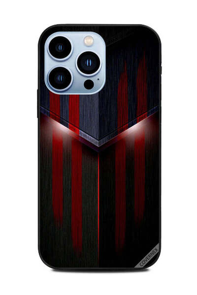 Covernex غطاء حماية لهاتف Apple iPhone 13 Pro بنمط إضاءة أحمر وأسود