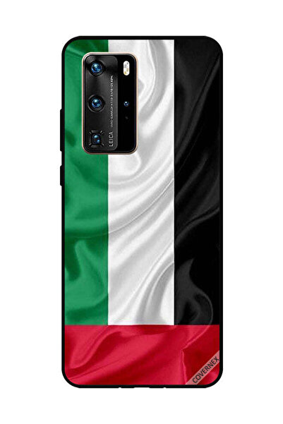 Covernex غطاء حماية لهاتف هواوي بي 40 برو - قماش علم الإمارات العربية المتحدة