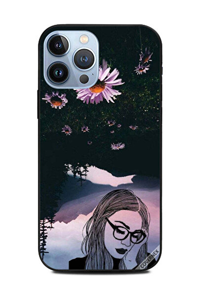 Covernex غطاء حماية لهاتف Apple iPhone 13 Pro Max من الزجاج المزين برسومات فت...