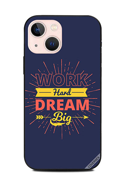 Covernex غطاء حماية لجهاز Apple iPhone 13 Mini، اعمل بجد، حلم كبير، سهم كبير