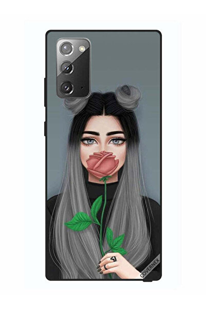 Covernex غطاء حماية لهاتف سامسونج جالكسي نوت 20، فتاة لطيفة تخفي فمها على شكل...