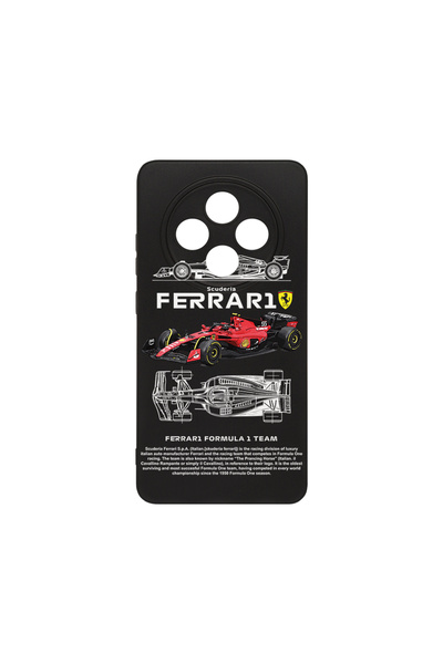 bestcase ® Husa Slim Silicon pentru OPPO Reno12 F / Reno12 FS, Ferrari Scuder...