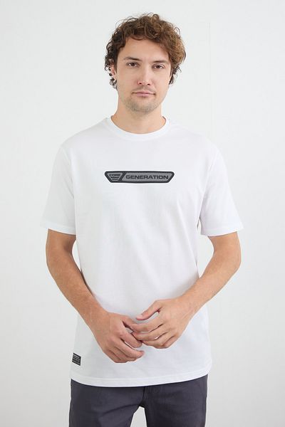 Fulla Moda Μπλουζάκι με ανάγλυφο γράμμα γενιάς