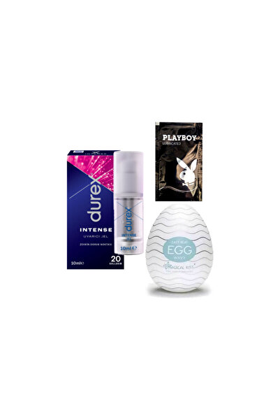 Durex Intense Uyarıcılı Jel + Egg Cep Tipi Mastürbatör + Hediye