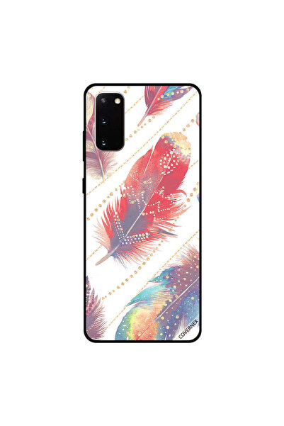 Covernex غطاء حماية لهاتف سامسونج جالكسي S20، ريش ملون