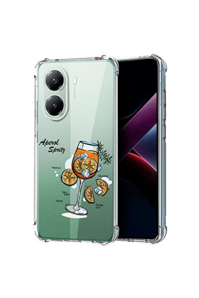 bestcase ® Carcasă antișoc pentru Poco X7 Pro, Aperol Spritz, 1988230 AS 1844