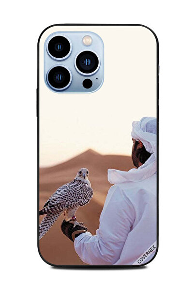 Covernex غطاء حماية لجهاز Apple iPhone 13 Pro باللونين الأبيض والأسود مع رسمة...