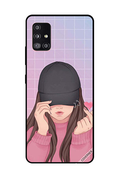 Covernex غطاء حماية لهاتف سامسونج جالاكسي A51 - سناب لوف، فتاة سوداء بقبعة