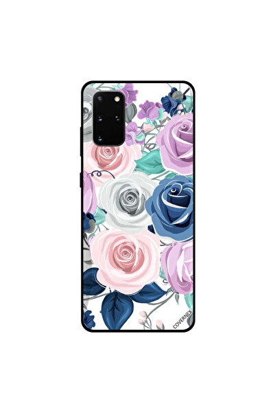 Covernex غطاء حماية لهاتف سامسونج جالكسي S20 بلس بطبعة زهور متعددة الألوان