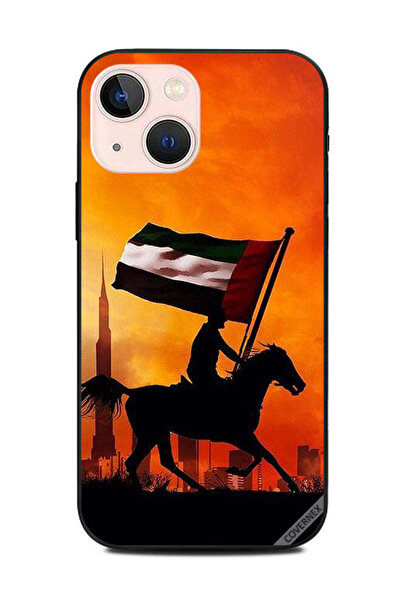 Covernex غطاء حماية لهاتف Apple iPhone 13 Mini يحمل علم الإمارات العربية المت...