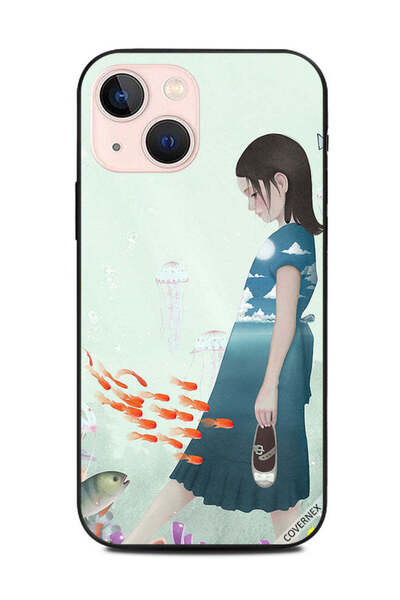 Covernex غطاء حماية لهاتف أبل آيفون 13 ميني فتاة داخل أعماق البحار