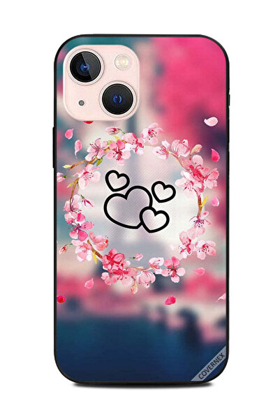 Covernex غطاء حماية لهاتف أبل آيفون 13 ميني - قلوب سوداء