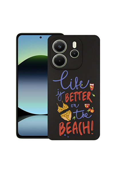 bestcase ® Husa Slim Silicon pentru Xiaomi Redmi Note 14 5G, Beach, 2022877 B...