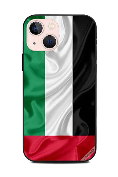 Covernex غطاء حماية لهاتف أبل آيفون 13 ميني، قماش علم الإمارات العربية المتحدة