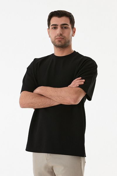 Fulla Moda Basic T-shirt με Γιακά Crew
