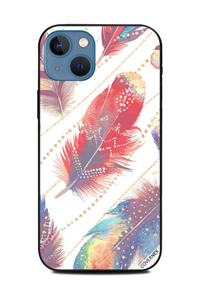 Covernex غطاء حماية لهاتف أبل آيفون 13 - ريش ملون