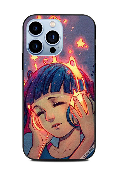 Covernex غطاء حماية لهاتف Apple iPhone 13 Pro فتاة صغيرة تستمع إلى الموسيقى