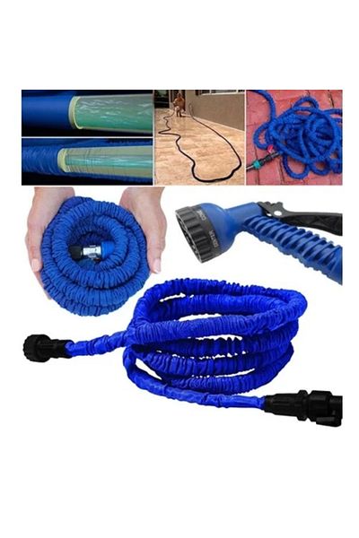 SAVA HOME COLLECTİON Extending Garden Watering Vehicle Washing Hose 30 Meters