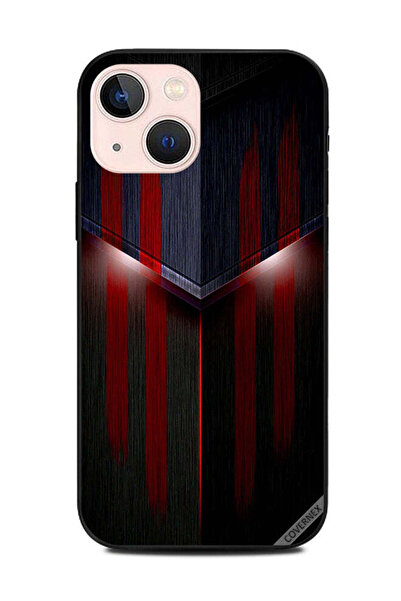 Covernex غطاء حماية لهاتف Apple iPhone 13 Mini بنمط إضاءة أحمر وأسود