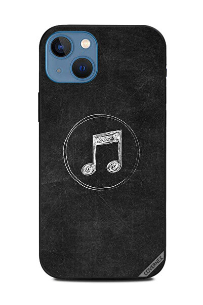Covernex Protective Case Cover For Apple iPhone 13 Music Icon B&W